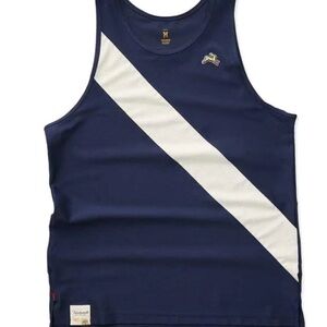 Tracksmith womans Van Cortlandt Singlet Navy/Ivory  size small NWOT